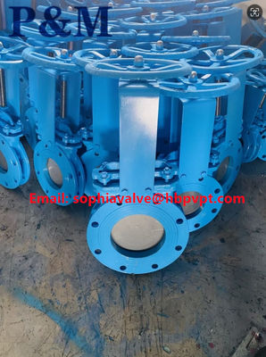 JIS standard cast steel knife gate valve