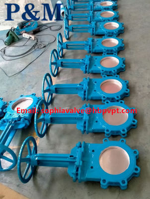 JIS standard cast steel knife gate valve