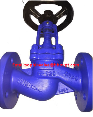 cast steel GS-C25 DIN bellows globe valve