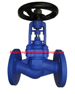 cast steel GS-C25 DIN bellows globe valve
