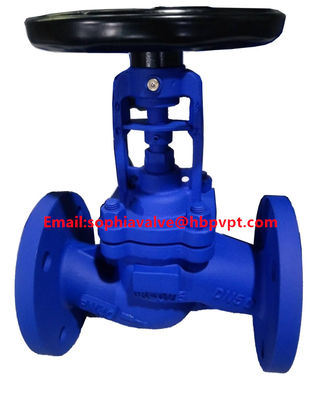 cast steel GS-C25 DIN bellows globe valve