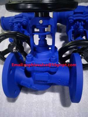 DIN standard PN16 PN40 cast steel bellows globe valve