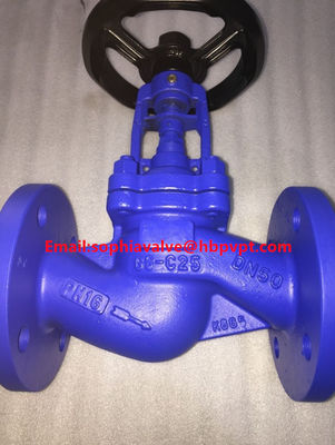 DIN standard PN16 PN40 cast steel bellows globe valve