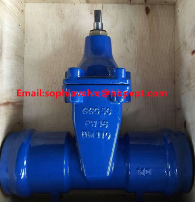 DIN PN16 GGG50 socket cast iron gate valve
