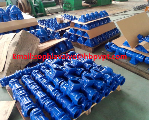 DIN PN16 GGG50 socket cast iron gate valve