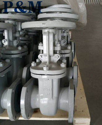 GOST standard PN16 cast steel gate valve