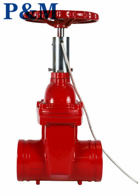 AWWA C509 DN100 Grooved end resilient seal gate valve