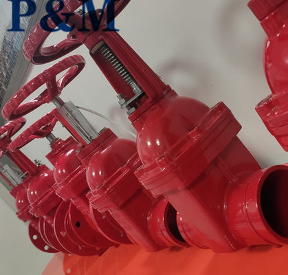 AWWA C509 DN100 Grooved end resilient seal gate valve