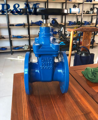 DIN standard PN16 GGG50 cast iron gate valve