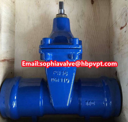 DIN PN16 GGG50 socket gate valve
