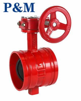 AWWA C509/C515 grooved butterfly valve