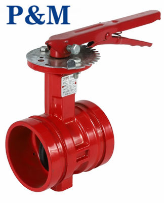 AWWA C509/C515 grooved butterfly valve