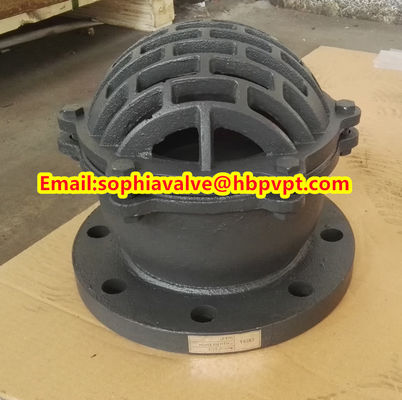 6 inch GG20 BS4504 flanged foot valve