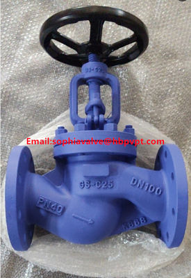 DIN globe valve GS-C25 PN40 handwheel operated