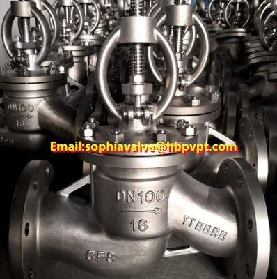 Stainless steel CF8 ANSI DIN globe valve