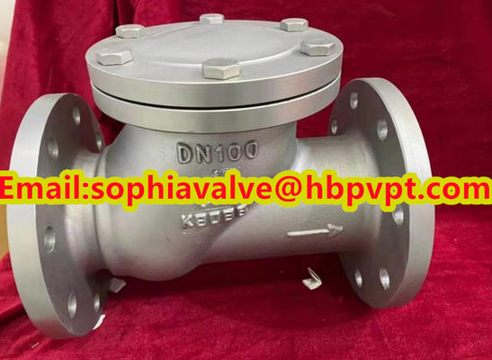 CF8 stainless steel cast steel swing check valve manufacturer