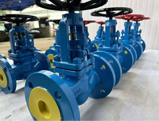 DIN PN40 cast steel bellows globe valve