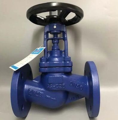 DIN bellows globe valve handwheel operation