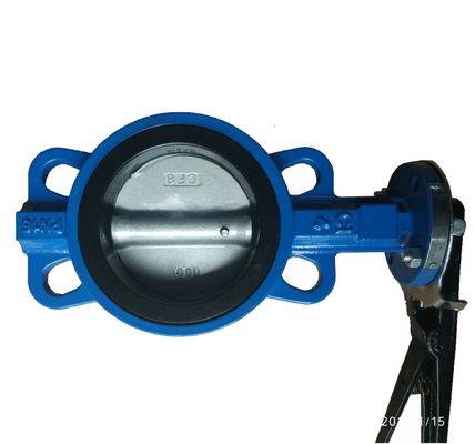 GG25 DIN PN10 PN16 cast iron butterfly valve