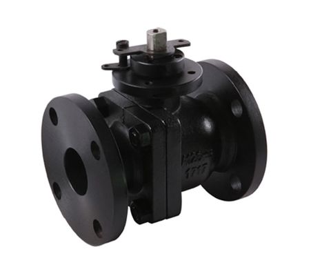 ANSI PTFE flange end cast iron ball valve
