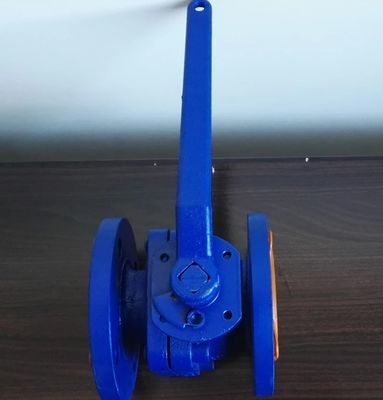 ANSI PTFE flange end cast iron ball valve