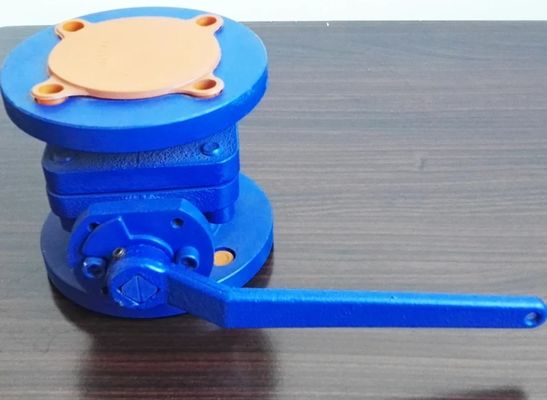 ANSI PTFE flange end cast iron ball valve