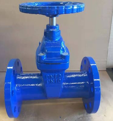 low pressure PN10 DIN resilient seal F5 gate valve