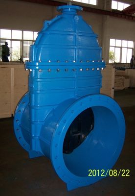 low pressure PN10 DIN resilient seal F5 gate valve