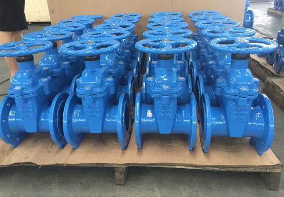 low pressure PN10 DIN resilient seal F5 gate valve