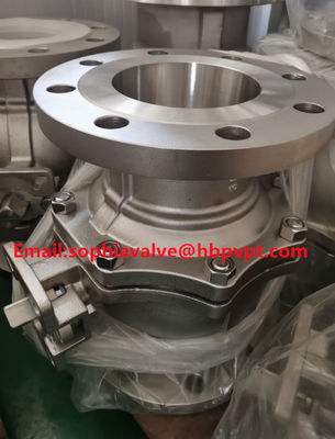 stainless steel SCS13 JIS10K flange end ball valve