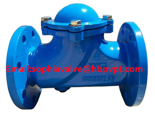 DIN3202 F6 PN16 flange end ball valve