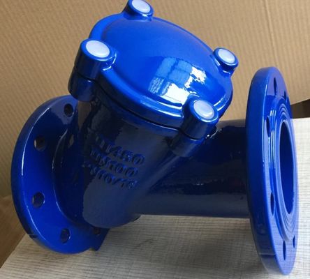 DIN ANSI ball type flange end check valve