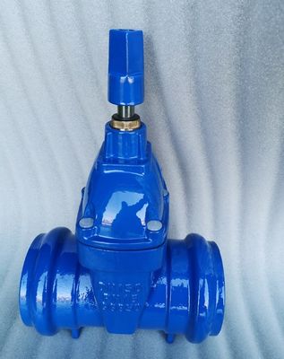 ductile iron GGG50 DN50 PN16 socket gate valve with blue color