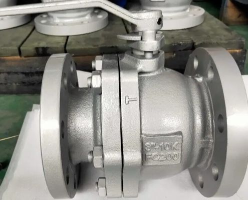 JIS10K 2-PC FC200 cast iron ball valve