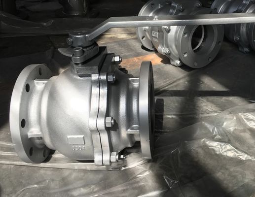 JIS10K 2-PC FC200 cast iron ball valve