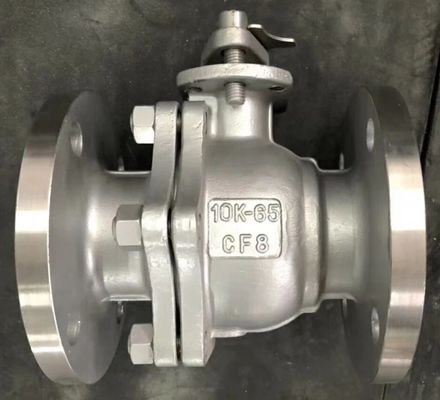 JIS10K Stainless steel CF8 floating ball valve
