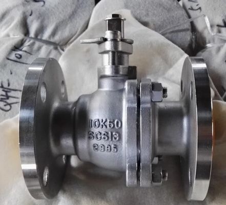 JIS10K Stainless steel CF8 floating ball valve