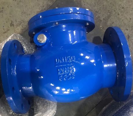 DN250 PN16 GGG50 cast iron swing check valve