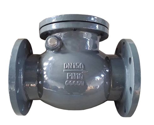 DN250 PN16 GGG50 cast iron swing check valve