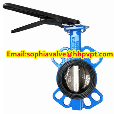 DIN Ductile iron butterfly valve with pin