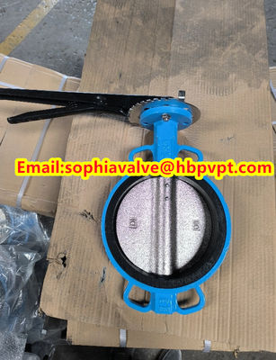 DIN Ductile iron butterfly valve with pin