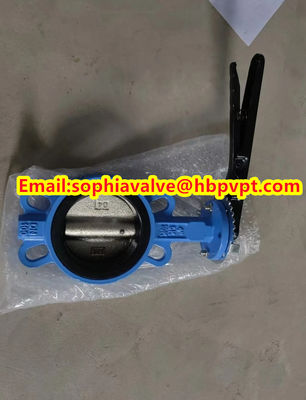 DIN Ductile iron butterfly valve with pin