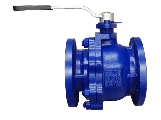 2-pc GG25 PN16 cast iron flanged ball valve