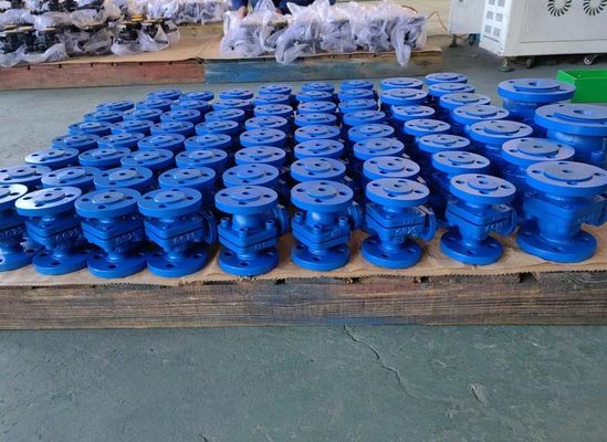 2-pc GG25 PN16 cast iron flanged ball valve