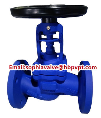 PN40 cast steel bellows globe valve made in China