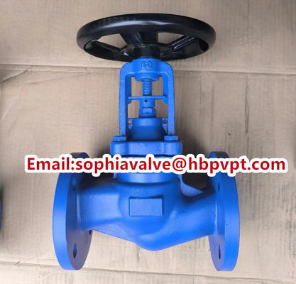 DIN3356 cast iron flanged bellows globe valve factory
