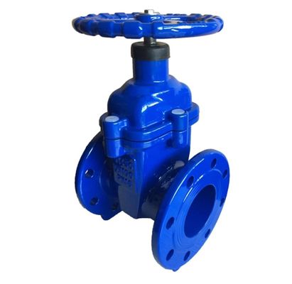 DIN3352 resilient seal cast iron PN16 gate valve