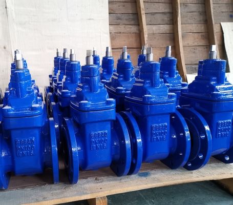 F4 metal seal DIN gate valve body material GGG40