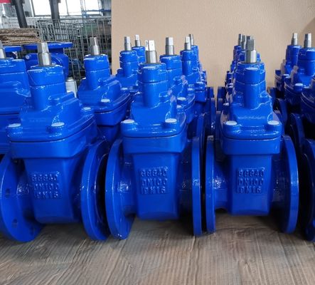 F4 metal seal DIN gate valve body material GGG40