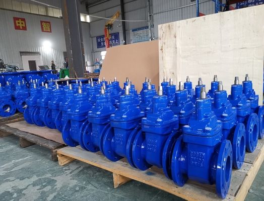 F4 metal seal DIN gate valve body material GGG40